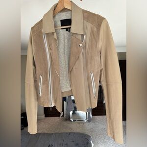 PAIGE Silvie Jacket tan genuine leather sz M